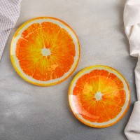 Набор тарелок Доляна «Романтичный киви», 19 предметов: салатник, 6 десертных тарелок, 6 обеденных тарелок, 6 мисок, цвет зелёный