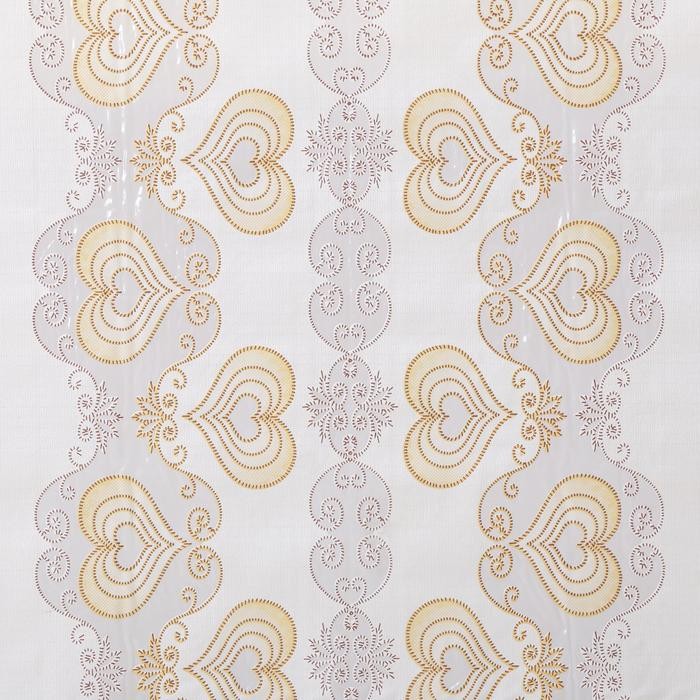 Клеёнка ажурная Lace «Роман», ширина 137 см, рулон 20 метров, цвет бежевый