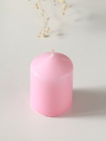 Свеча-цилиндр 4×6 см, 70 г, розовый
