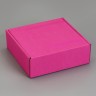 Коробка самосборная, розовая, для подарков, хранения и отправки посылок, 23×23×8 см