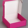 Коробка самосборная, розовая, для подарков, хранения и отправки посылок, 23×23×8 см