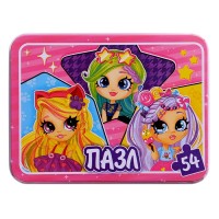 Пазл в металлической коробке «Лесные феи», 54 элемента