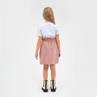 Юбка детская KAFTAN Velvet, размер 36 (134-140 см), пыльно-розовая