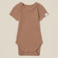 Набор боди 2 шт. SL HOME, рост 62-68 см, цвет бежевый/кофейный