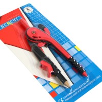 Циркуль пластиковый Calligrata, 145 мм, с карандашом, универсальный держатель «козья ножка», в блистере, МИКС