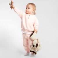 Толстовка детская MINAKU: Basic Line BABY, рост 68-74 см, пудрово-розовая