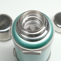 Термос Мастер К Volume, 4.4 л, с ситечком, с двумя кружками, нержавеющая сталь, бирюзовый