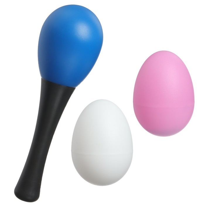 Набор погремушек Крошка Я «Перкуссионный маракас, 2 яичка», шейкеры, МИКС