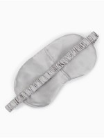 Маска для сна «ШЁЛК», 19×10 см, резинка одинарная, цвет серый