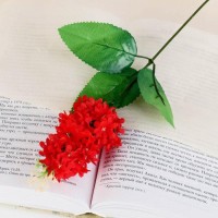 Цветы искусственные "Листики" 34 см, микс