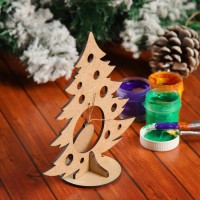 Сувенир «Елочка со снежинкой» на подставке