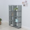 Стеллаж для хранения многофункциональный LaDо́m, 85×26×125 см, серый