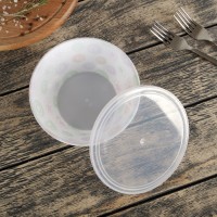 Салатник с крышкой, d=15 см, цвет МИКС