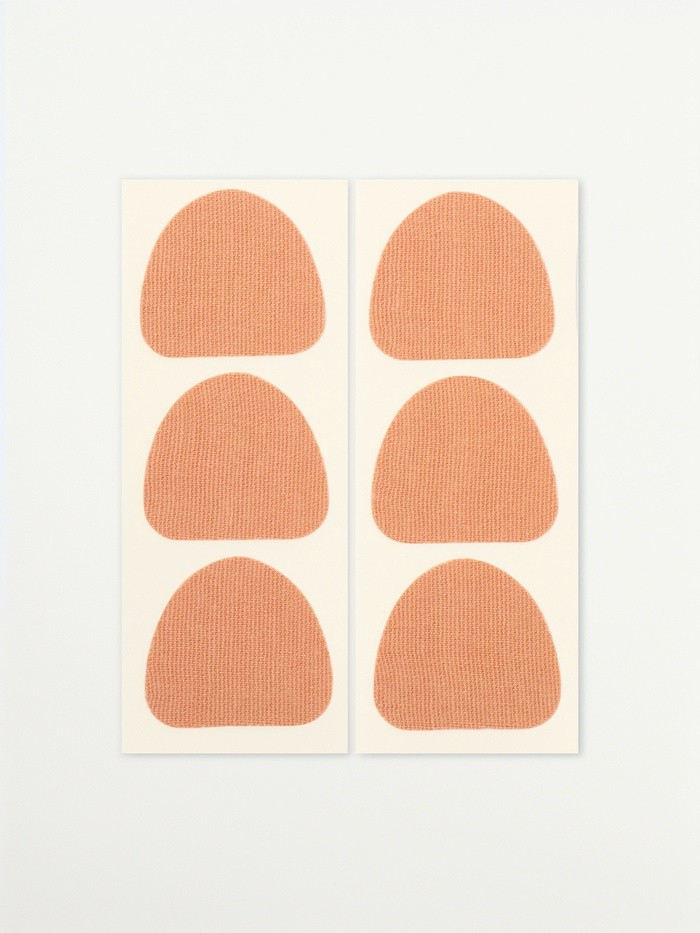 Пластырь для ног, набор - 6 шт., на клеевой основе, бежевый