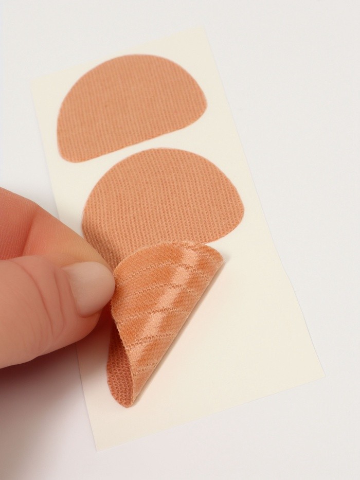 Пластырь для ног, набор - 6 шт., на клеевой основе, бежевый