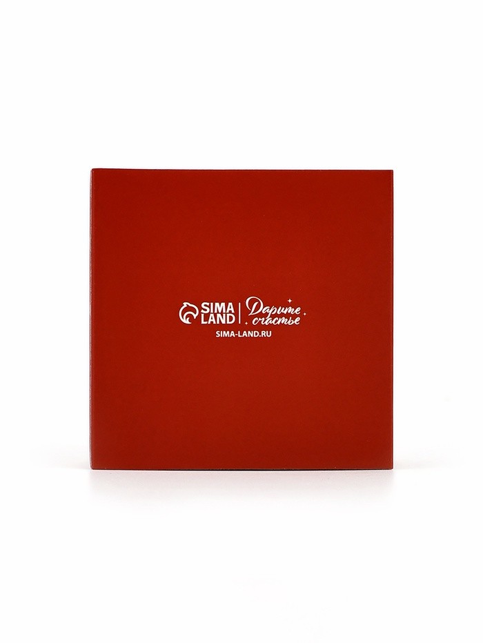 Коробка под бижутерию «Красная», 7.5 х 7.5 х 3 см