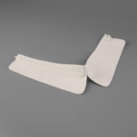 Воротник съёмный, диаметр горловины = 22 см, 42×6 см, айвори