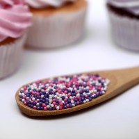 Посыпка кондитерская с мягким центром «Бисер»: розовый, сиреневый, серебро, 50 г