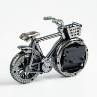 Часы настольные будильник «Велосипед», циферблат d-7 см, 13.5×18.5 см