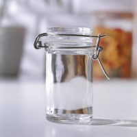 Банка для сыпучих продуктов с бугельным замком «Оптима», 100 мл