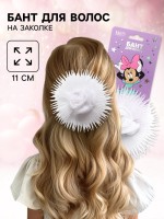 Бант для волос на выпускной, белый, Минни Маус