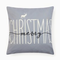 Набор декоративных новогодних наволочек "Этель" "Hello, winter" 40*40 см - 4 штуки, 100% п/э, велюр