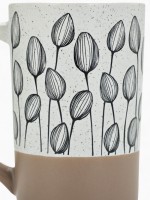 Кружка чайная керамическая «Цветы», 500 мл, ручная работа