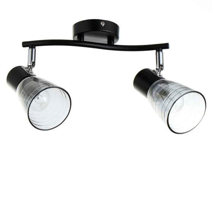 Люстра "Рондор" 2хЕ14 40Вт черный 34х17х17 см