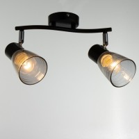 Люстра "Рондор" 2хЕ14 40Вт черный 34х17х17 см