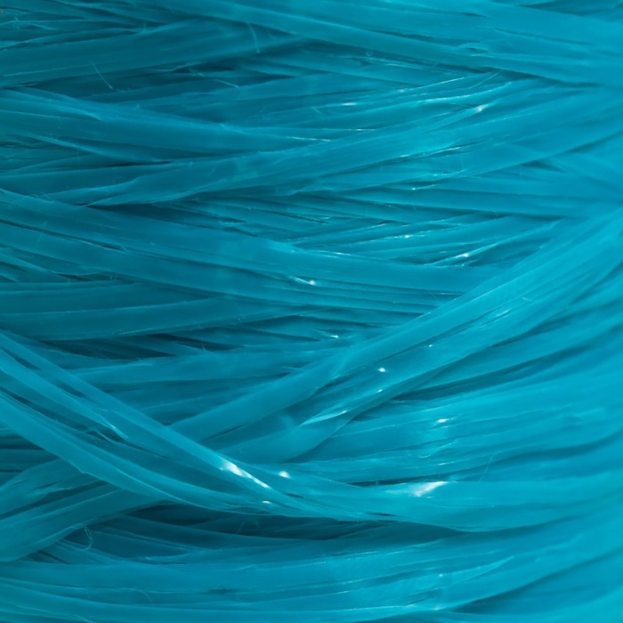 Пряжа "Для вязания мочалок" 100% полипропилен 300м/75±10 гр (бирюза)