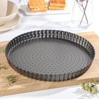 Форма для выпечки Доляна Galaxy перфорированная, со съёмным дном, 30×3 см, антипригарное покрытие