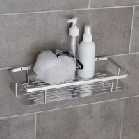 Полка для ванной комнаты, 31.5×13×5 см, алюминий