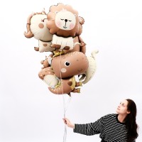 Воздушный шар фольгированный 30" «Лев», фигура, матовый