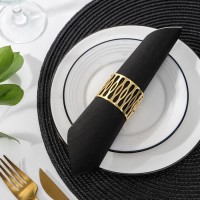 Кольцо для салфетки «Плетёнка», 4,5×3,5 см, цвет золотой