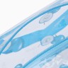 Косметичка-сумка на молнии для бассейна, большая, с ручками, с принтом «Ранетки», голубая