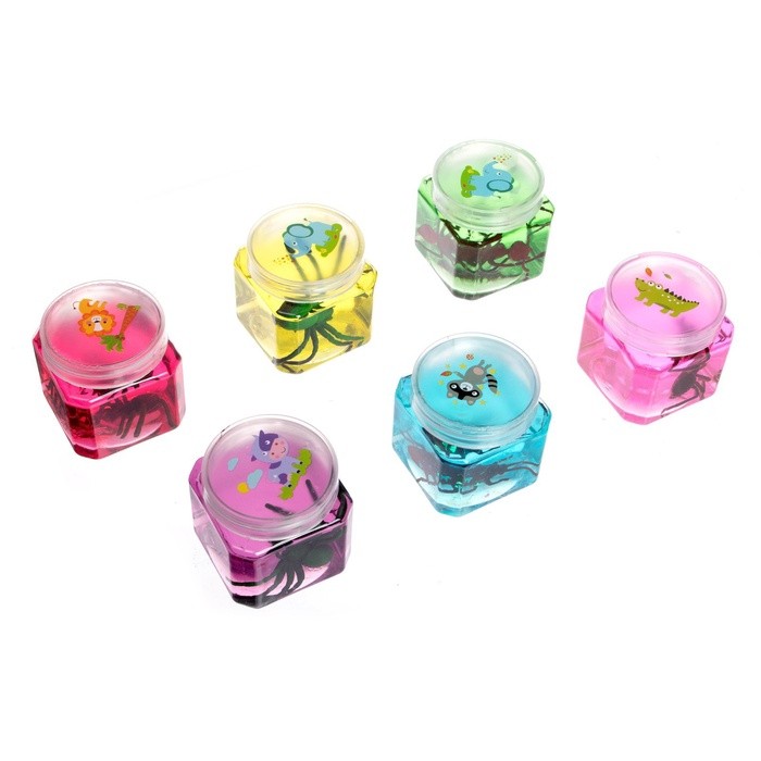 Лизун - слайм «Пауки», МИКС