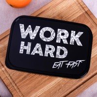 Ланч - бокс прямоугольный «Work hard», 1200 мл