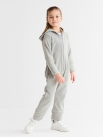 Комбинезон флисовый детский MINAKU: Fleece Soft, серый, рост 98 см