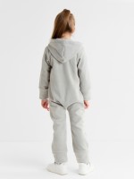 Комбинезон флисовый детский MINAKU: Fleece Soft, серый, рост 98 см