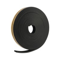 Уплотнитель резиновый ТУНДРА, профиль E, размер 4×9 мм, черный, в упаковке 10 м