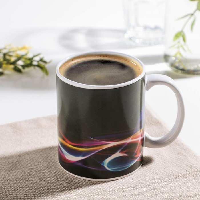 Кружка-хамелеон Доляна «Радужные волны», 350 мл