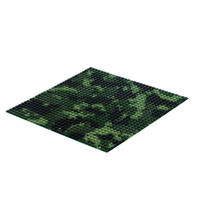 Пластина-основание для конструктора, 25,5 × 25,5 см, цвет камуфляж