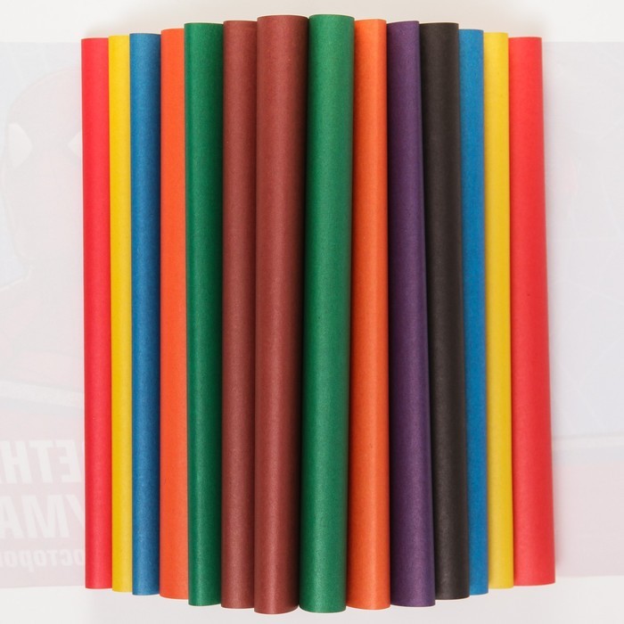 Бумага цветная односторонняя А4, 16 листов, 8 цветов, "Супер-герой", Человек-паук