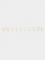 Вешалка настенная Доляна «Лето», 10 крючков, 55×5×3.5 см, золотая