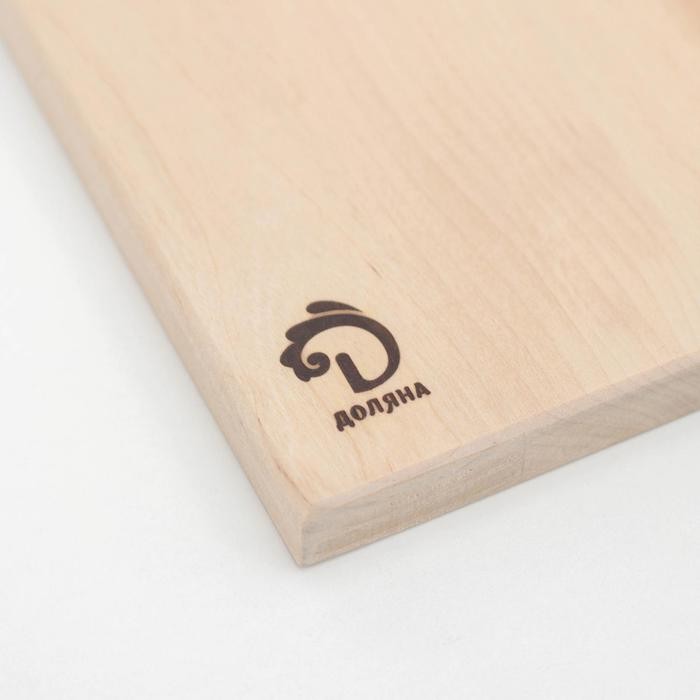 Доска разделочная Доляна «Классика», 42×28×1,8 см, берёза