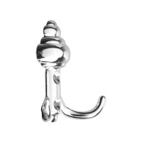 Крючок мебельный ТУНДРА TKd=028, двухрожковый, хром, 8 шт. TMP